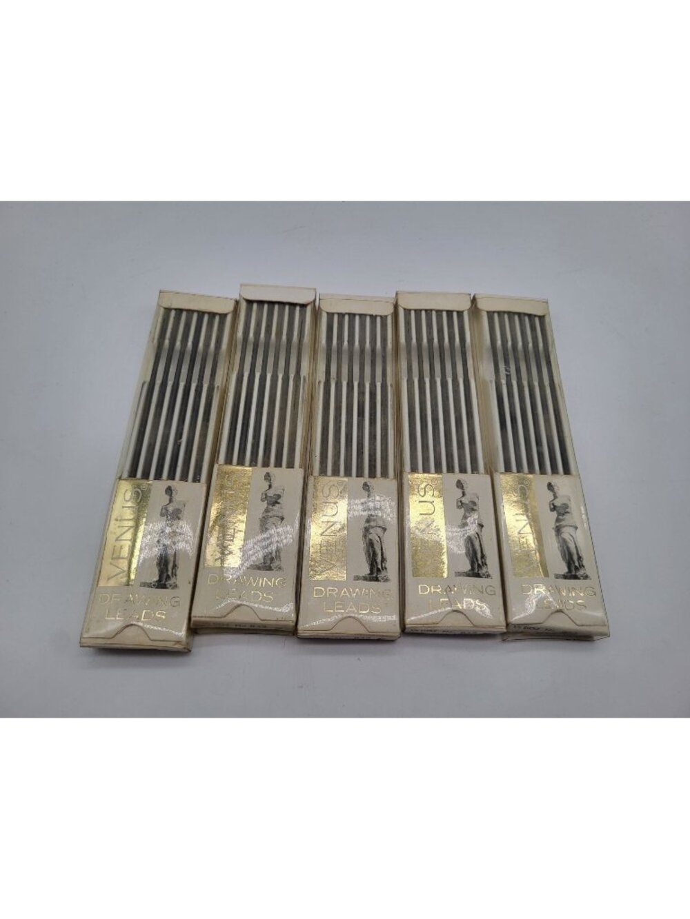 Vintage Venus Drawing Pencil Leads- 1/2 dozen pkgs x 5 No 842 F Made in USA